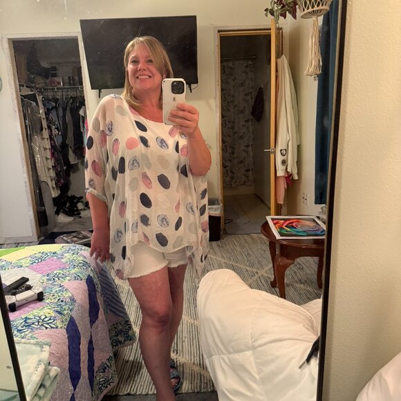 Extra Large Oversized, White, Lightweight, Top - Picture 10 of 11